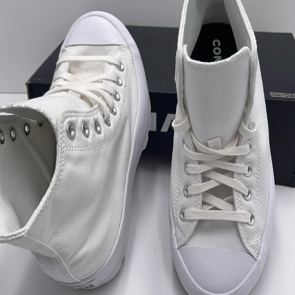 Converse WMNS CTAS LUGGED HI WHITE/BLACK/WHITE 565902C Platforms Sneakers